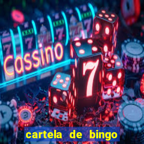 cartela de bingo cha de bebe